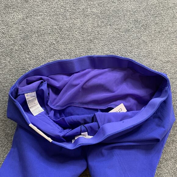 Chicos Pants Womens 16 Purple Nightshade So Slimming Juliet Straight Leg Cropped - Picture 9 of 13